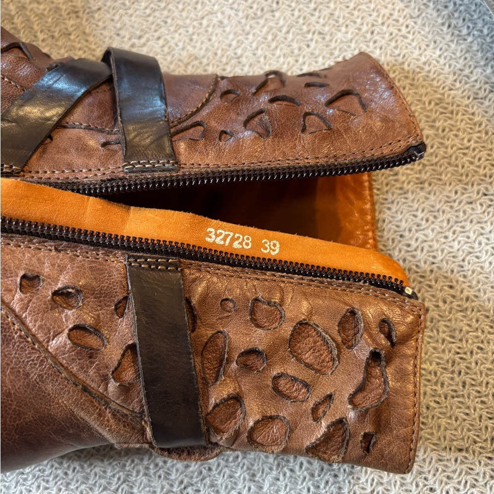Everybody by BZ Moda Brown Leather Women's Boots - Picture 6 of 11